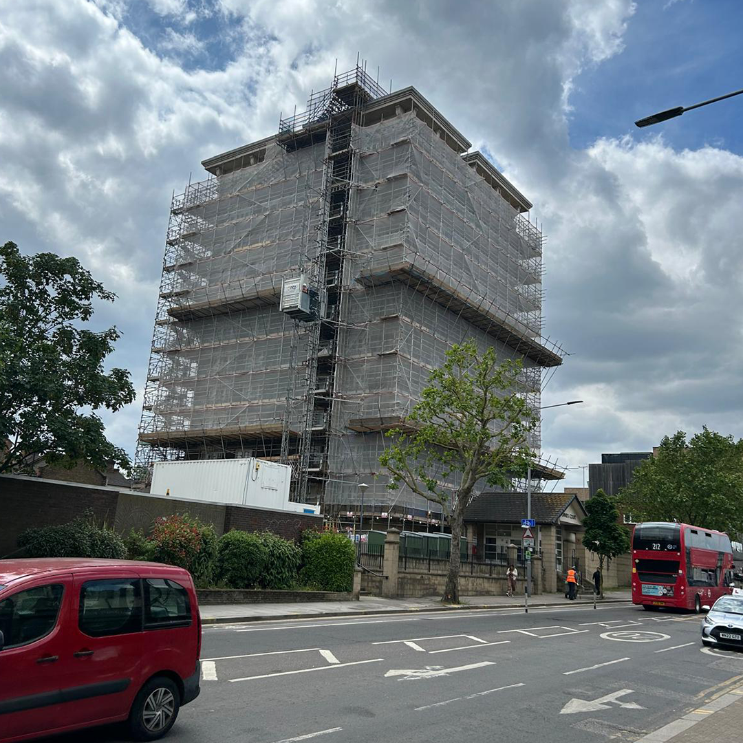 Scaffolding St David's Court