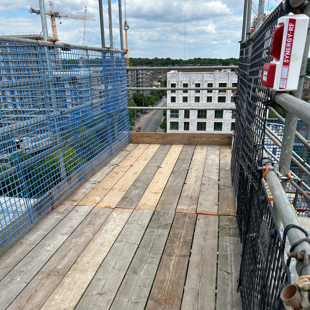 St David's Court Scaffolding Facade